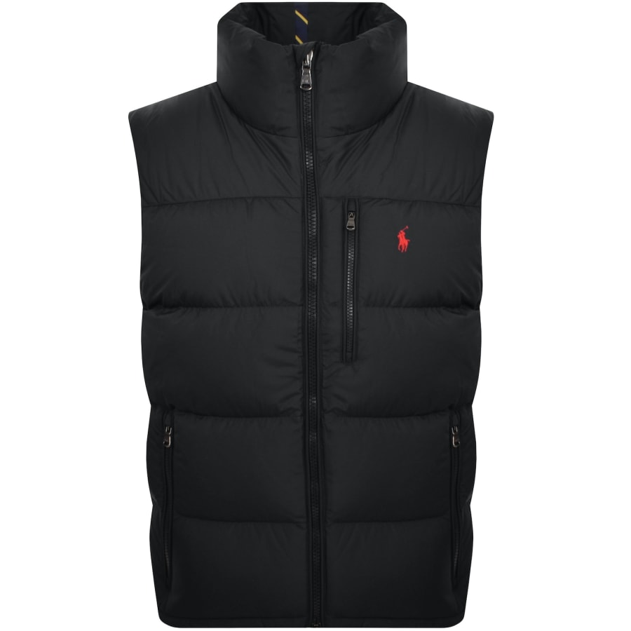 Ralph Lauren Quilted Gilet Black Mainline Menswear Denmark